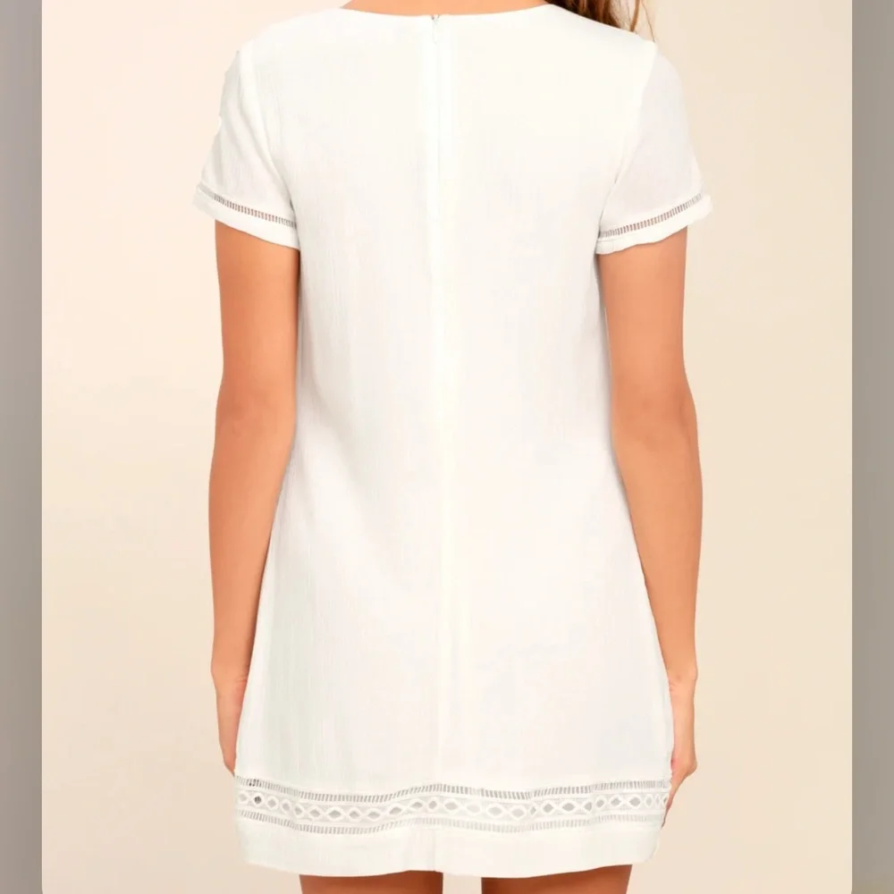 Lulu’s Perfect Time White Shift Dress - Picture 7 of 11